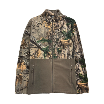 (L) Realtree Full-Zip Fleece Camo