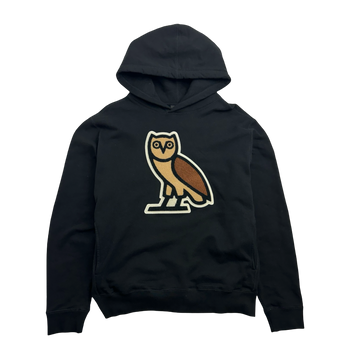 OVO Chenille Bubble Owl Hoodie Black (USED)