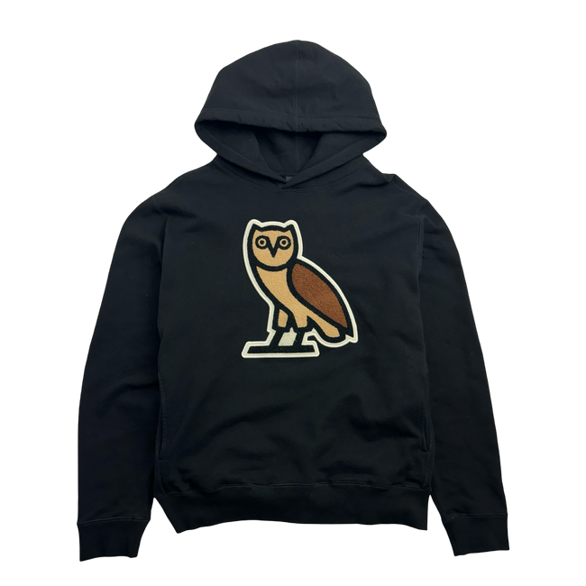 OVO Chenille Bubble Owl Hoodie Black (USED)