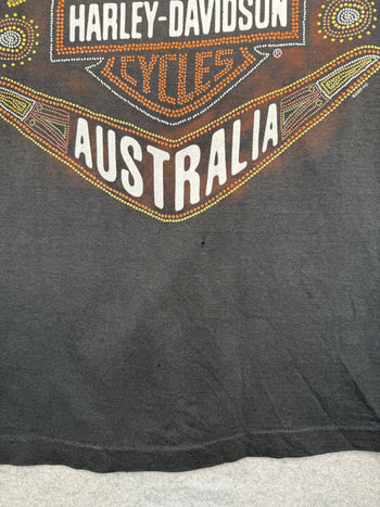 Vintage Harley Davidson Handprint Tee Black
