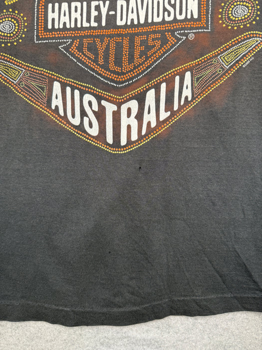 Vintage Harley Davidson Handprint Tee Black | Vitnage Clothing Store Canada