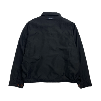 (L) Vintage Nautica Zip-Up Harrington Jacket Black