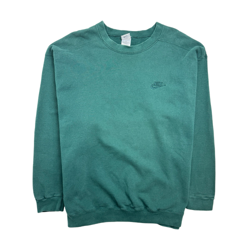 (XL) Vintage 90s Nike Side Print Sweatshirt Green | Vintage Clothing Store Canada