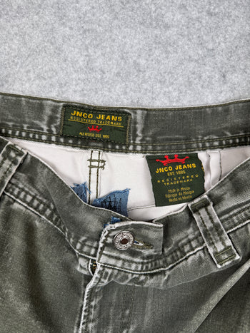 Vintage JNCO Jeans Cargo Shorts Green