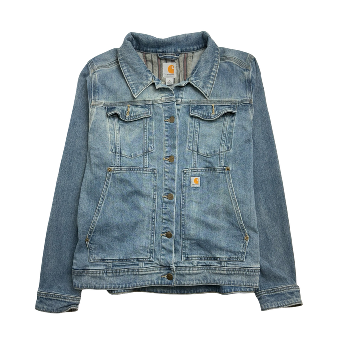 (M) Vintage Carhartt Denim Jacket Washed Blue | Vitnage Clothing Store Canada