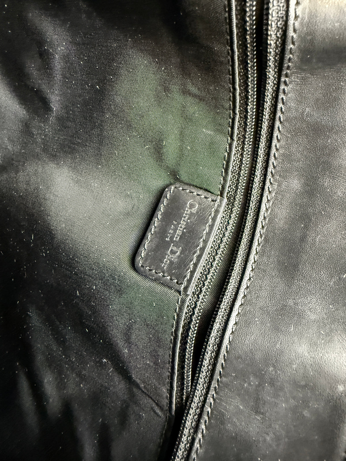 Vintage Dior Street Chic Tote Trotter Bag Black