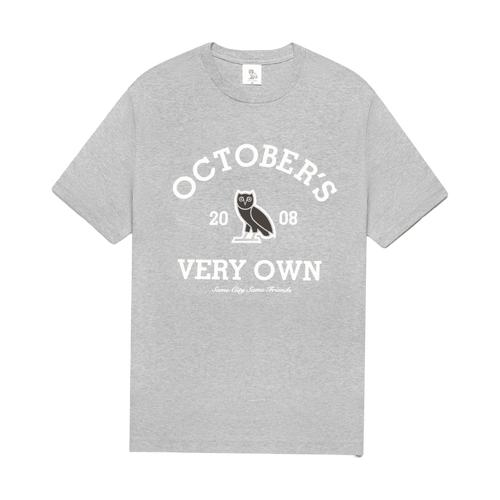 OVO Collegiate Tee (FW22) Heather Grey | Vintage Clothing Store Canada