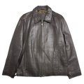 Vintage Balenciaga Paris BB Leather Jacket Brown