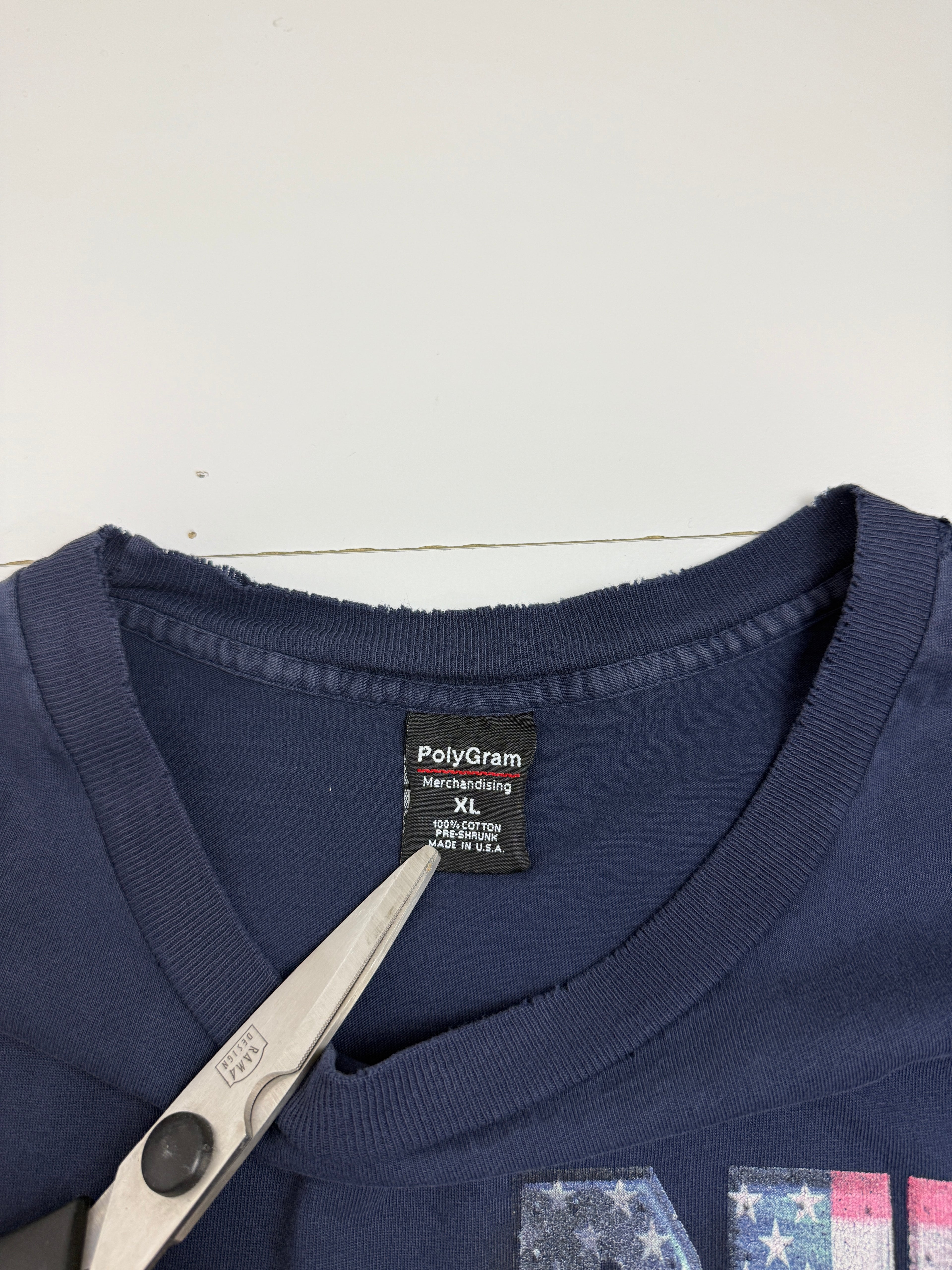 Vintage 1990s Mr. Bean Punk Promo Tee Navy