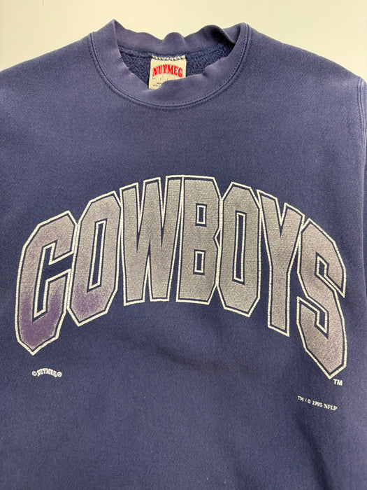 Vintage '95 Cowboys Crewneck Navy | Vitnage Clothing Store Canada