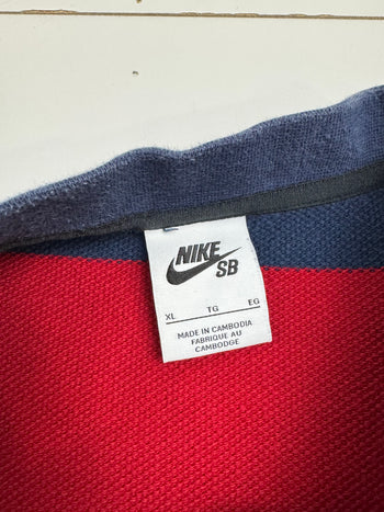 Nike SB Polo Style Striped L/S Blue/Red