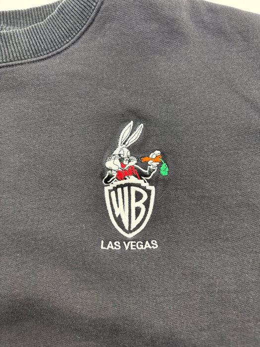 (XL) Vintage Warner Bros. Las Vegas Sweatshirt Black | Vitnage Clothing Store Canada