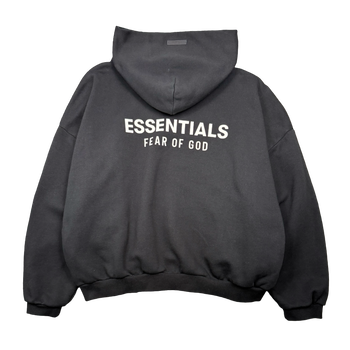 Fear Of God Essentials Logo Hoodie Black (USED)