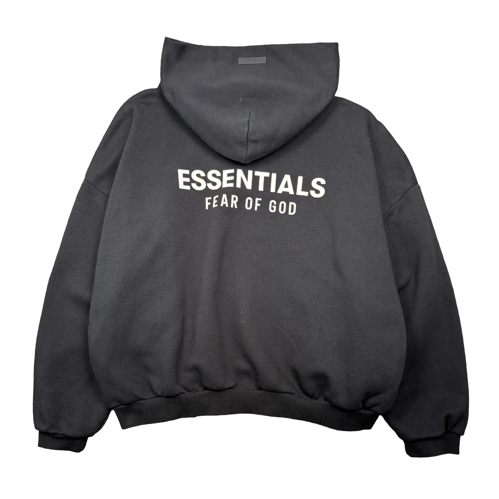 Fear Of God Essentials Logo Hoodie Black (USED)