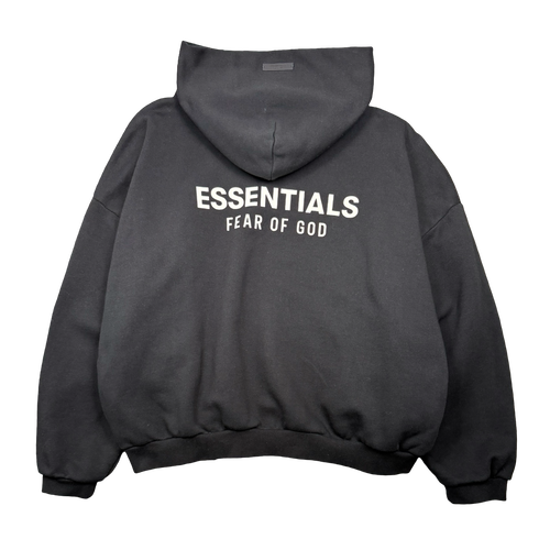 Fear Of God Essentials Logo Hoodie Black (USED)