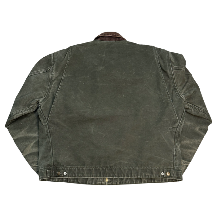 Vintage 2000’s Carhartt Detroit Work Jacket Moss Green | Vitnage Clothing Store Canada