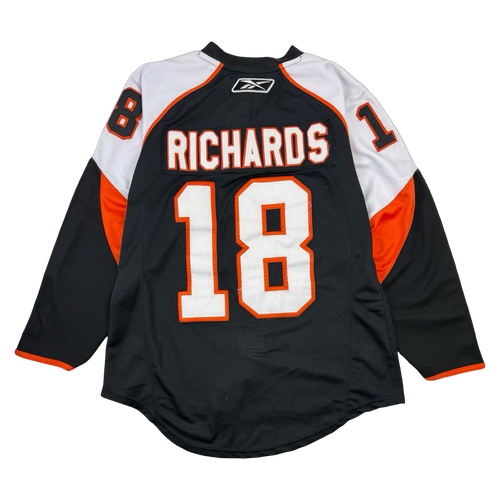 Vintage Philadelphia Flyers Mike Richards Hockey Jersey Black | Vintage Clothing Store Canada