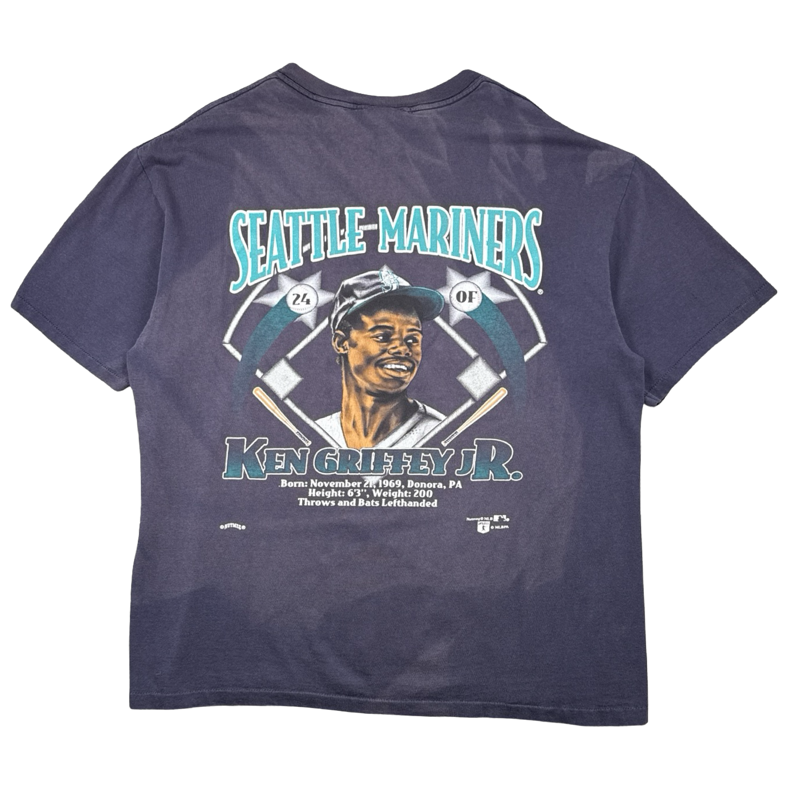 Vintage Seattle Mariners Ken Griffey Jr Tee Navy