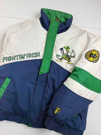 Vintage Notre Dame Fighting Irish Pro Player Insulated Jacket