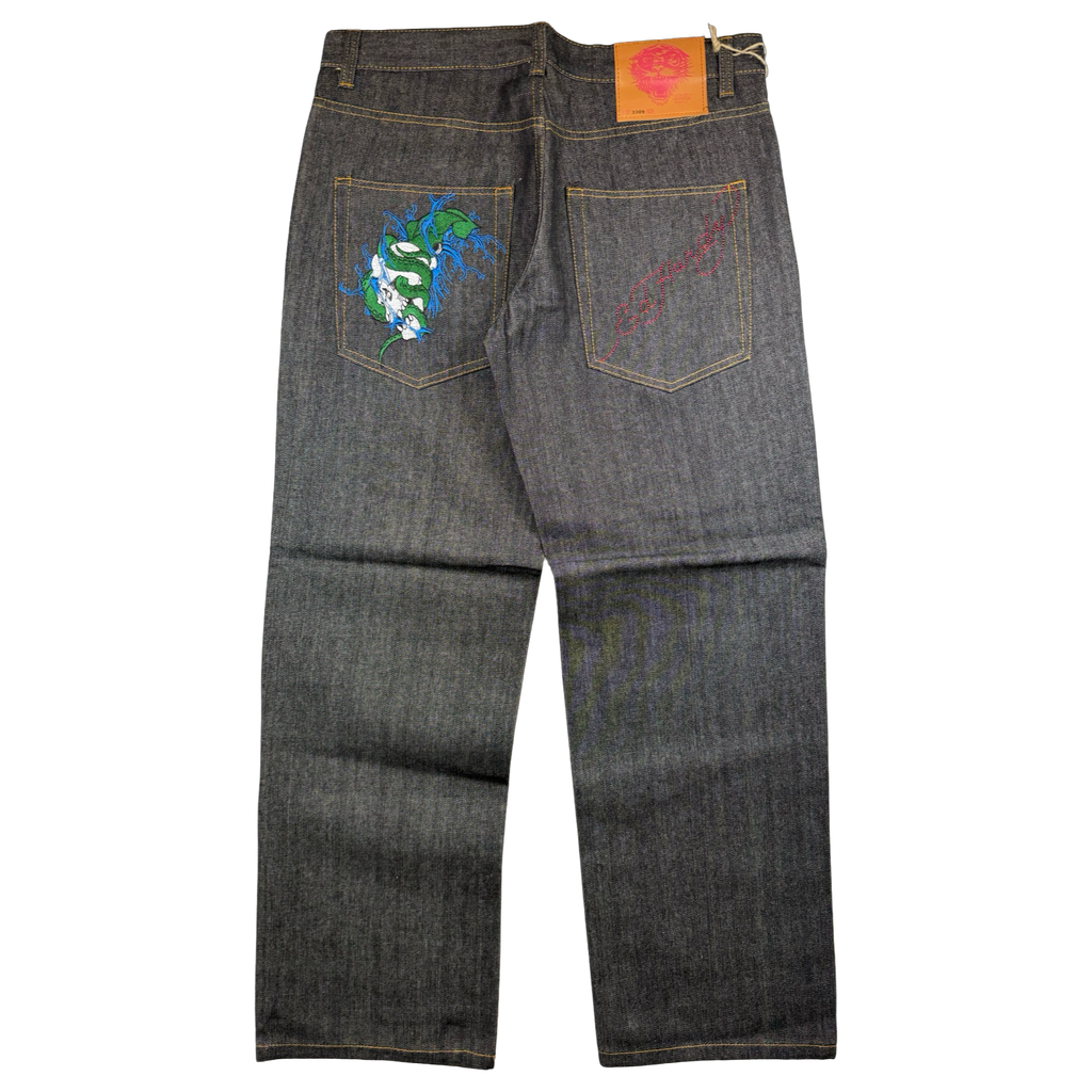Vintage Y2K Ed Hardy Skull Embroidery Denim Jeans