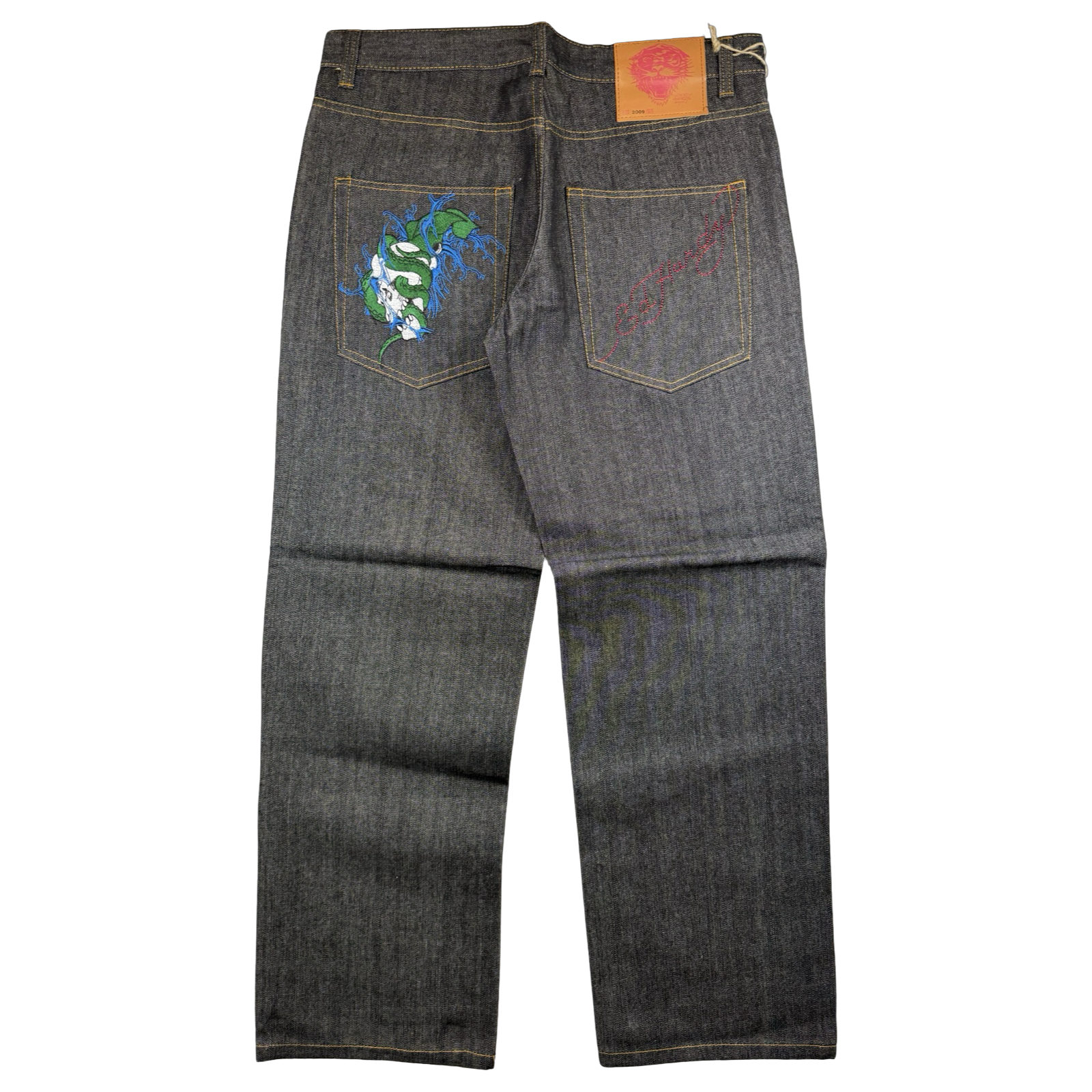Vintage Y2K Ed Hardy Skull Embroidery Denim Jeans