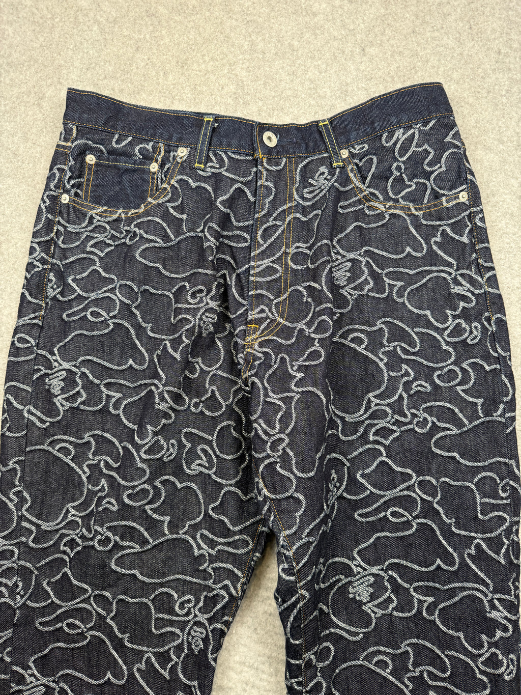 BAPE x OVO 1st Camo Jacquard Denim Pants (USED)