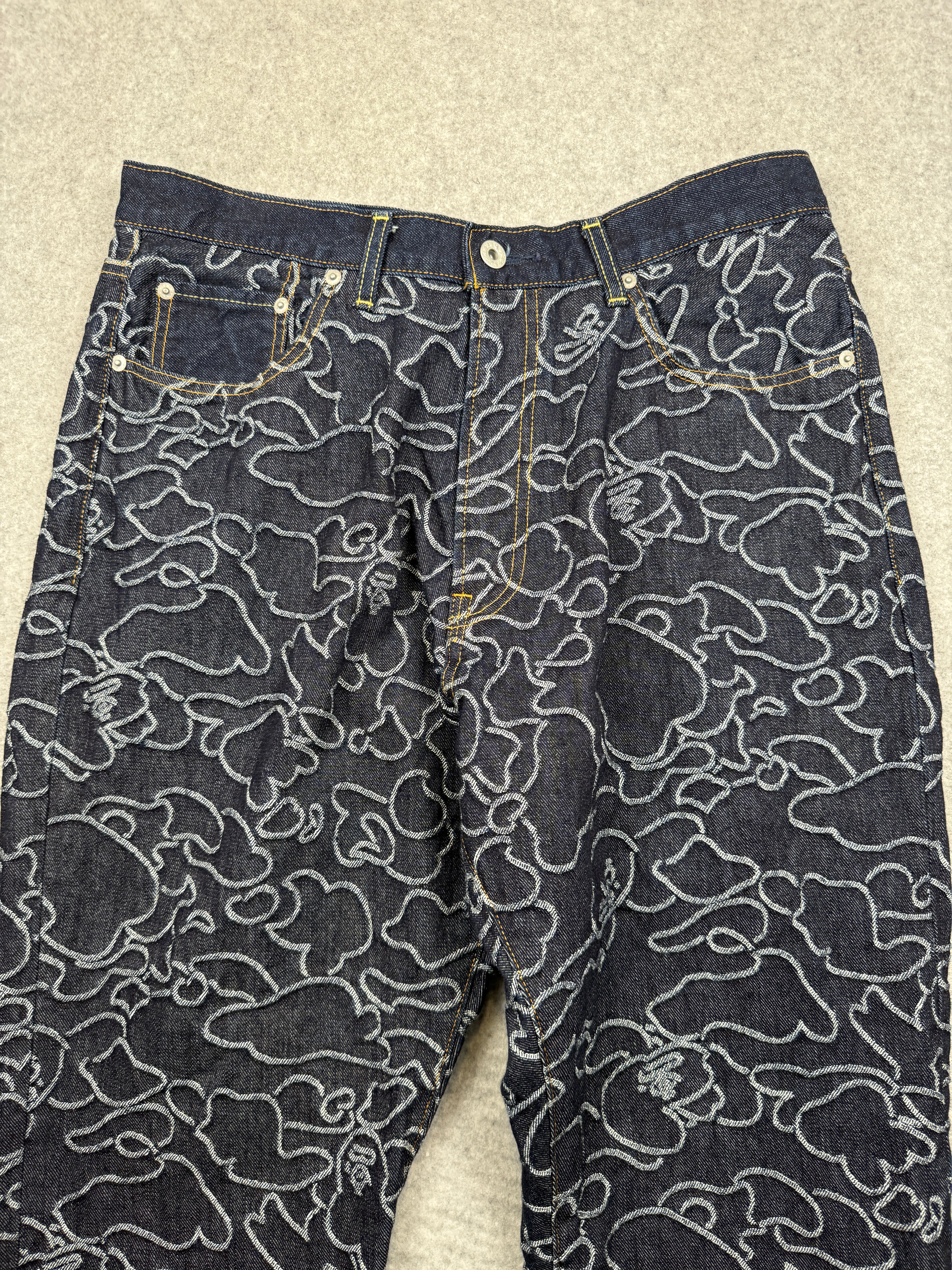 BAPE x OVO 1st Camo Jacquard Denim Pants (USED)