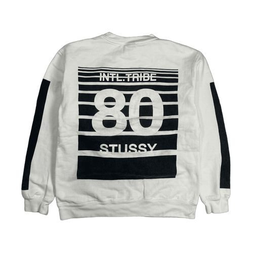 Stussy SS Link 80 International Tribe Sweatshirt White (USED) | Vintage Clothing Store Canada