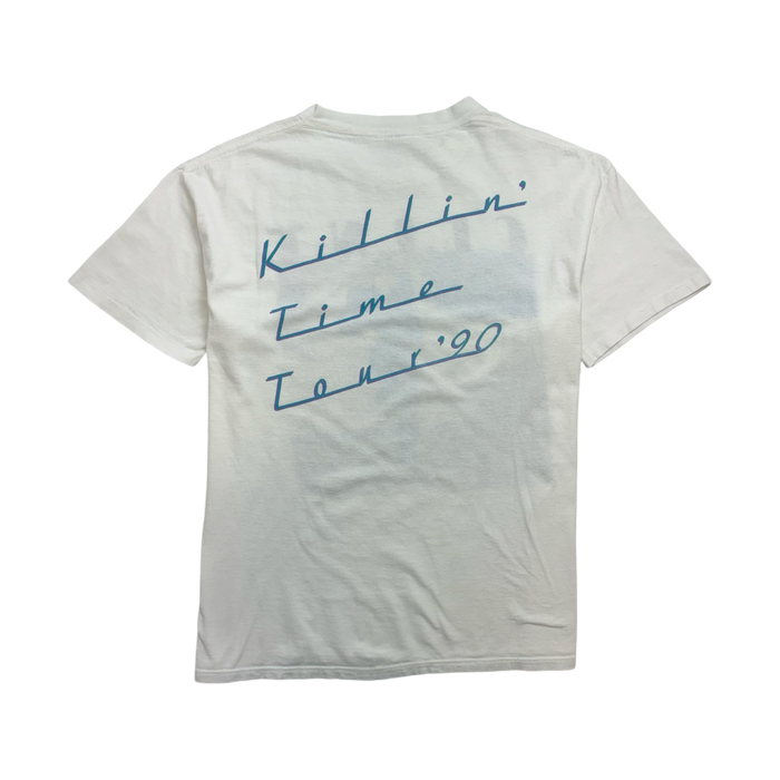 (L) Vintage '90 Clint Black Killin' Time Tour Tee White | Vitnage Clothing Store Canada