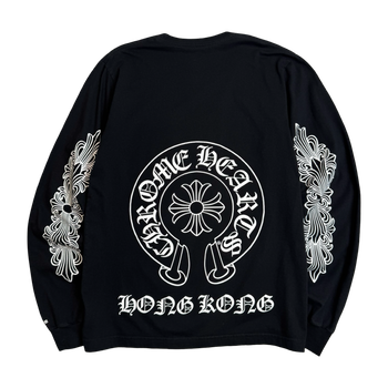 Chrome Hearts Hong Kong Horseshoe L/S Tee Black