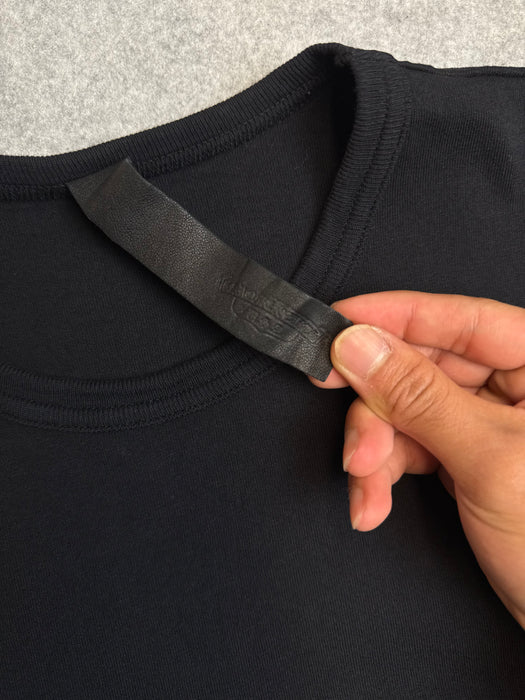 Chrome Hearts Embroidered Vertical Logo Pocket Tee Black | Vitnage Clothing Store Canada