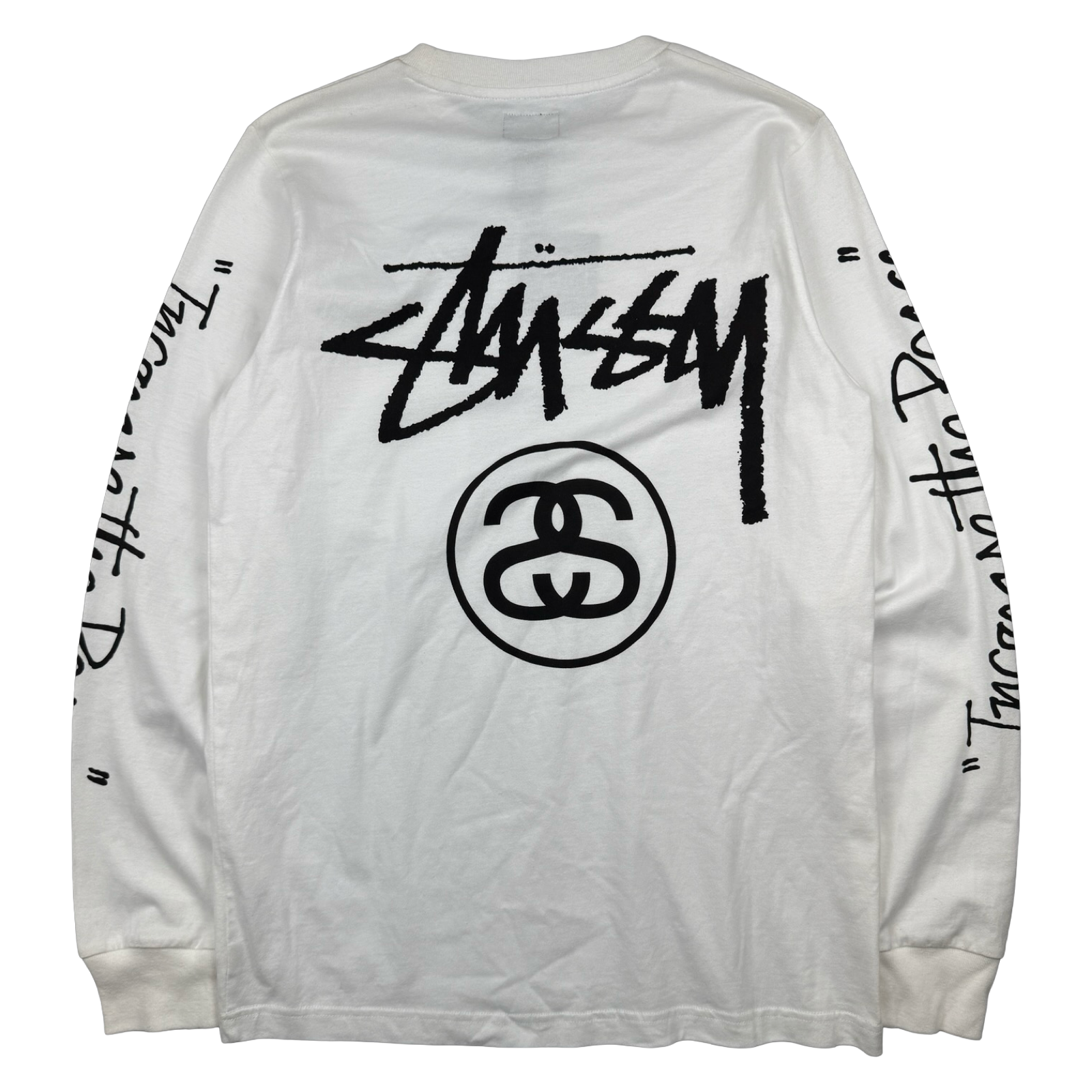 Vintage Stussy Increase The Peace L/S Tee White