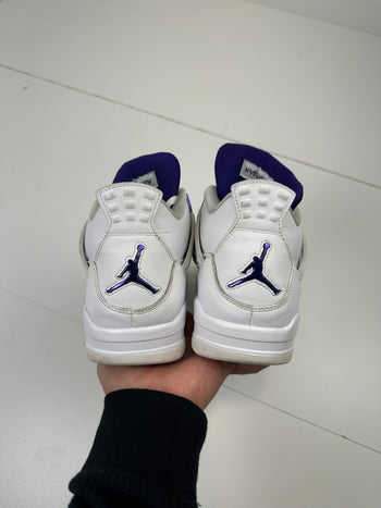Air Jordan 4 Retro Metallic Purple (USED, NO BOX)