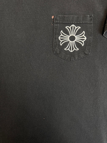 Vintage Chrome Hearts Malibu Big Cross Tee Black