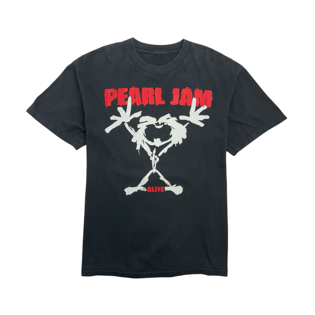 Vintage Pearl Jam Alive Band Tee Black