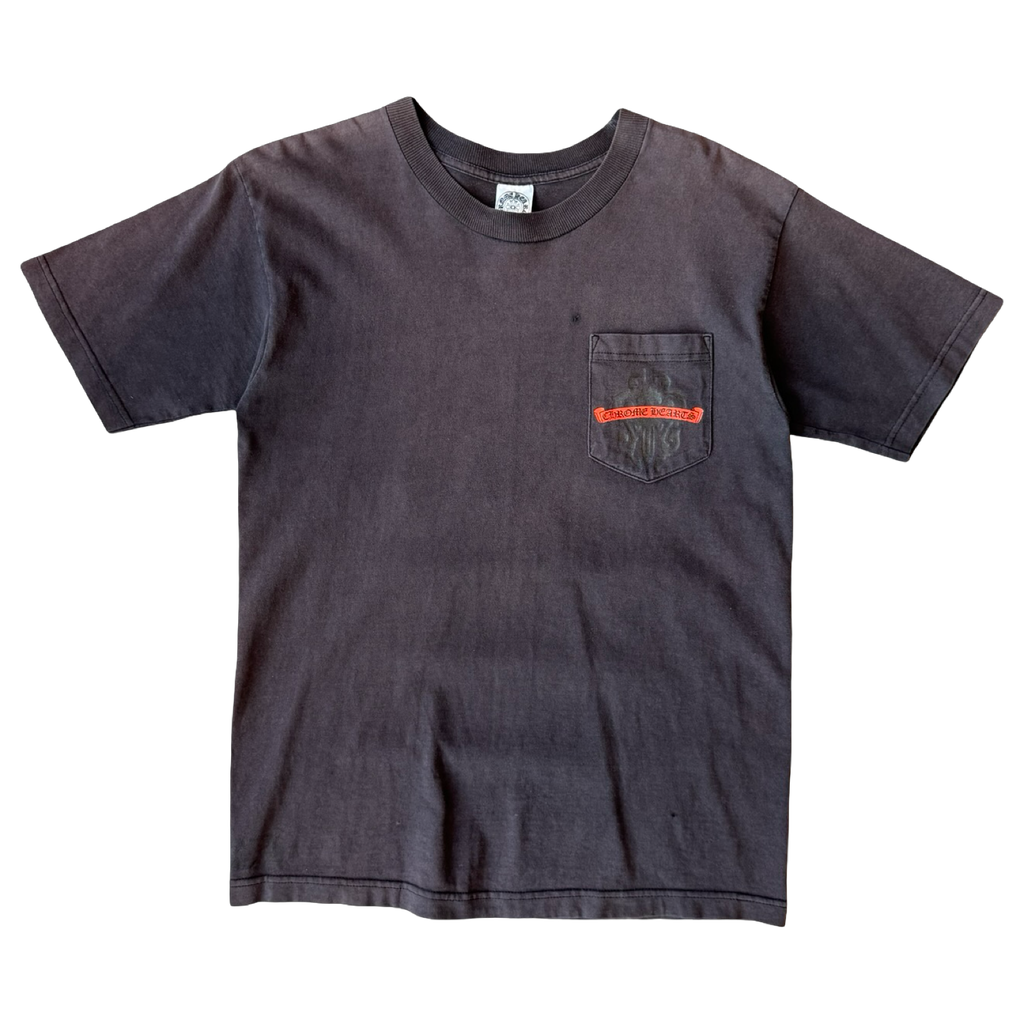 Vintage Chrome Hearts Vine Dagger Pocket Tee Black