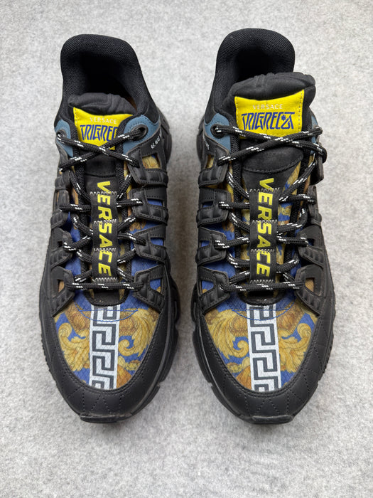 Versace Trigreca Medusa Renaissance Print Blue (USED) | Vitnage Clothing Store Canada