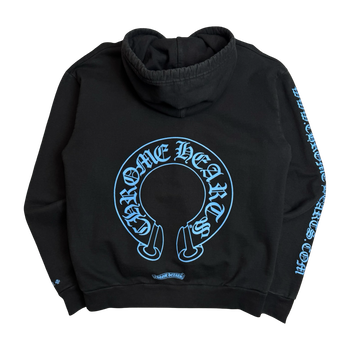 Chrome Hearts Horseshoe Hoodie Black/Blue