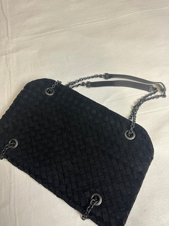 Bottega Veneta Intrecciato Duo Bag Black