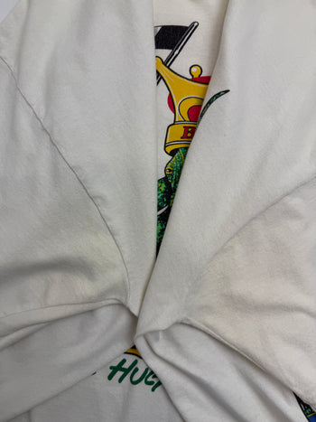 Vintage 1998 Budweiser Kenny Bernstein Tee White