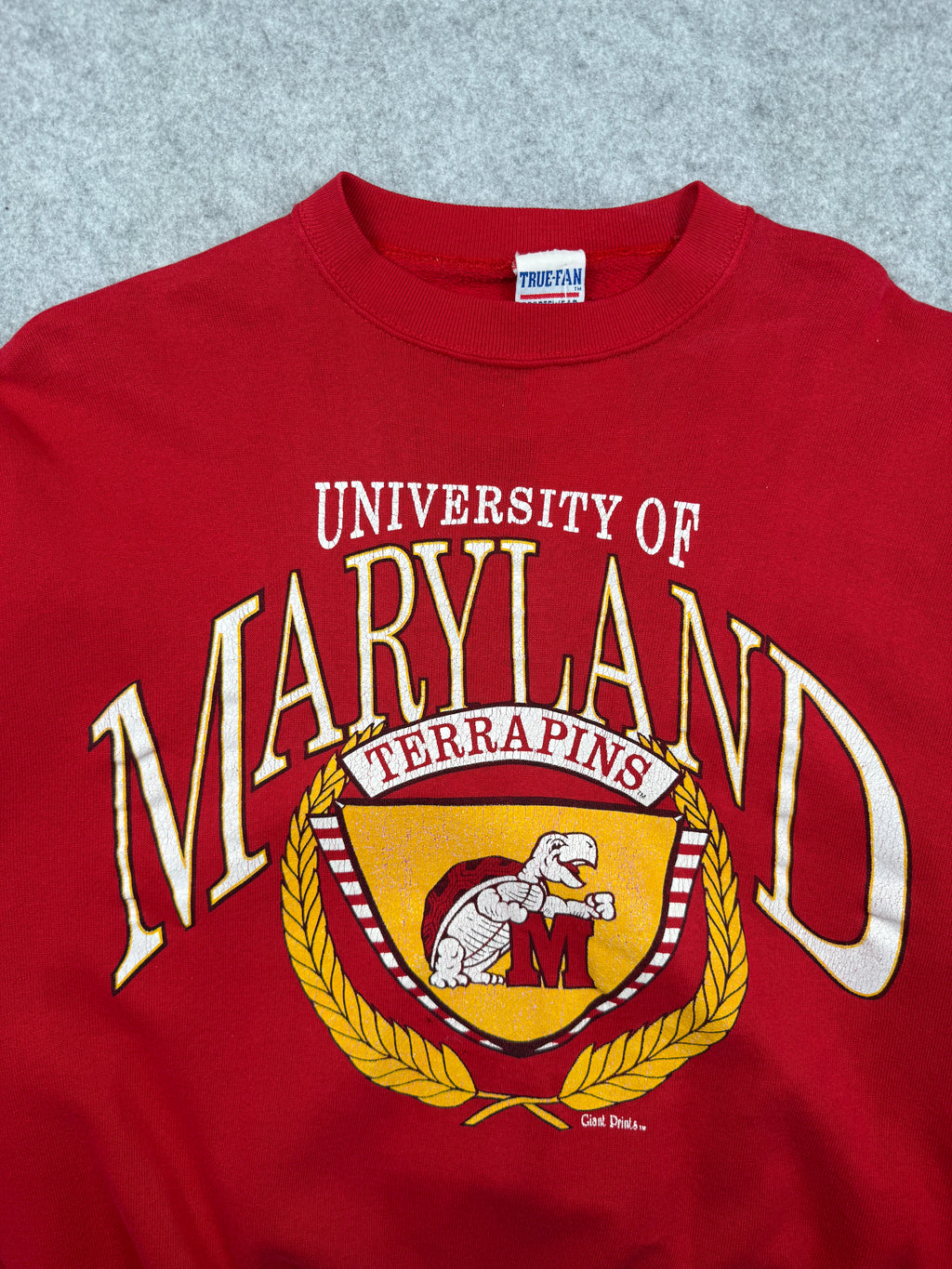 Vintage University of Maryland Terrapins Sweatshirt Red