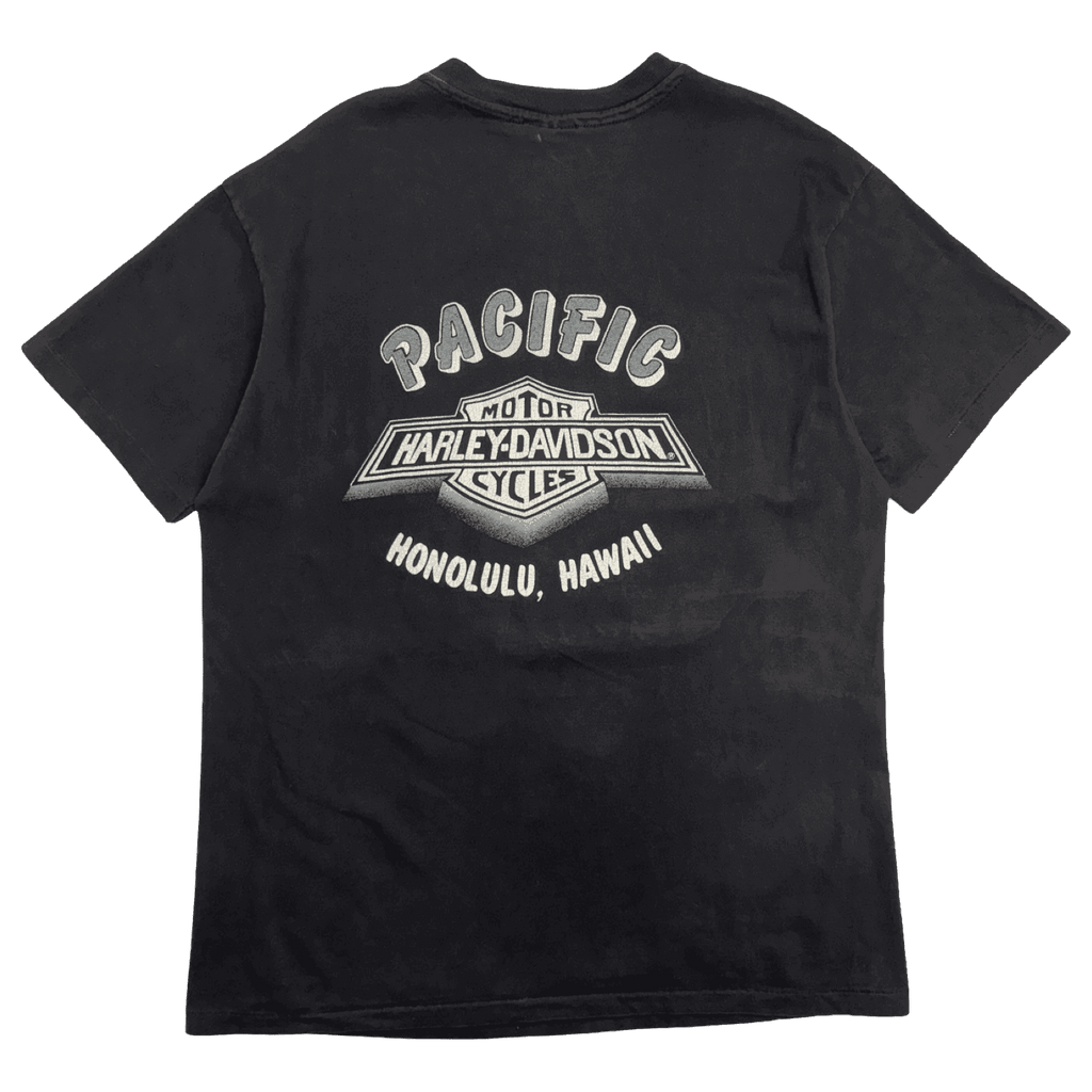 Vintage 1990s Harley Davidson Honolulu Hawaii Tee Black