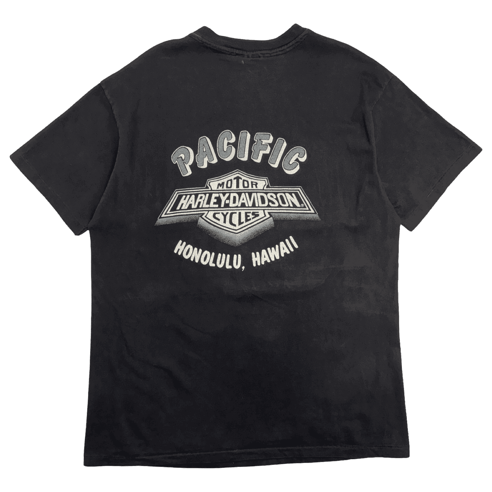 Vintage 1990s Harley Davidson Honolulu Hawaii Tee Black