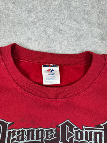 Vintage Orange County Choppers Live Free Or Die Sweatshirt Red