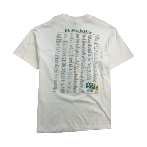 Vintage '96 Atlanta Olympic Torch Relay Tee White | Vintage Clothing Store Canada