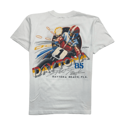 Vintage '85 Daytona Short Track Tee White | Vintage Clothing Store Canada