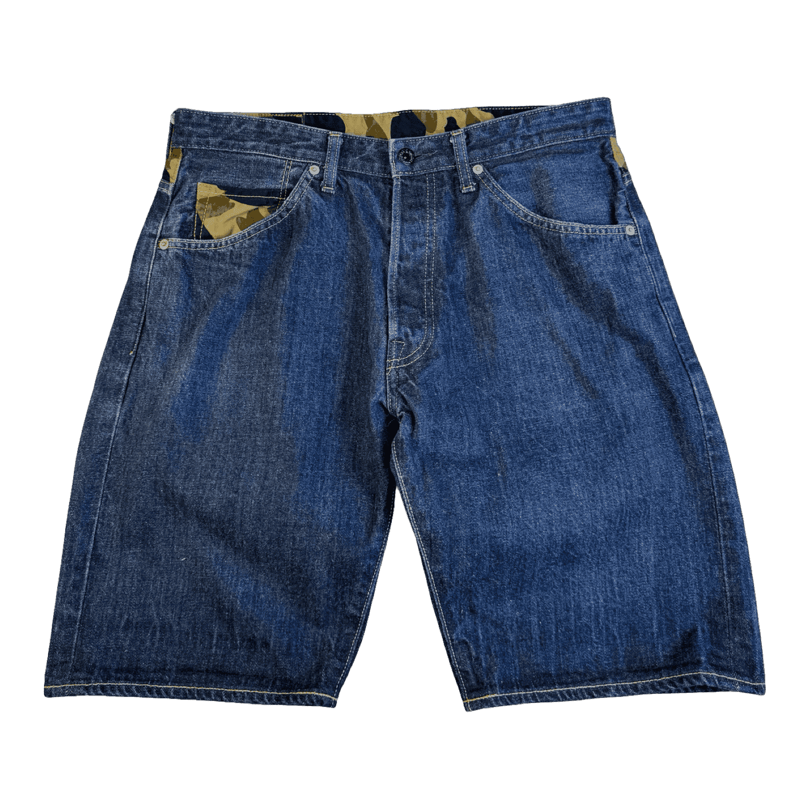 BAPE Ape Star Indigo Denim Shorts (USED)