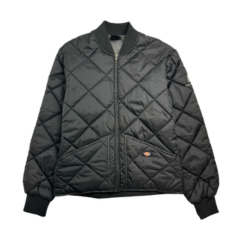 (L) Vintage Dickies Quilted Puff Jacket Black