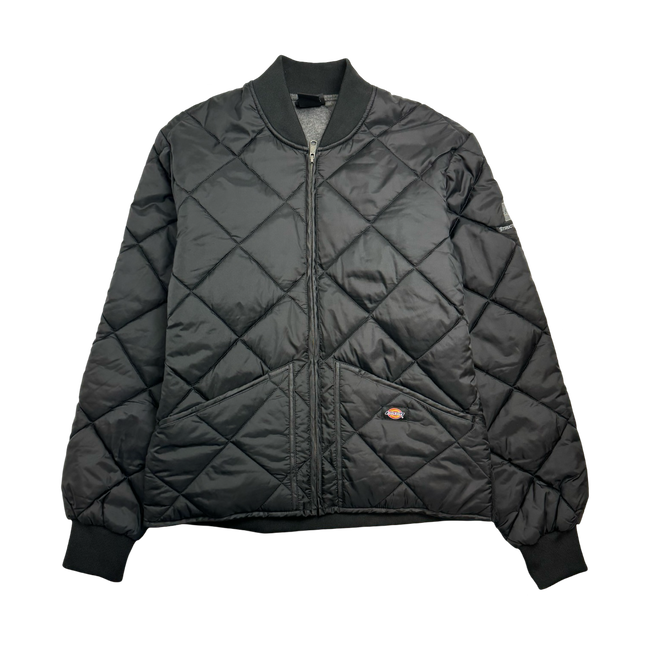 (L) Vintage Dickies Quilted Puff Jacket Black