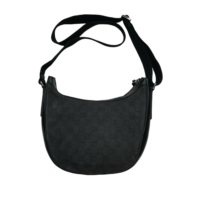 Gucci GG Canvas Half Moon Shoulder Bag Black | Vitnage Clothing Store Canada